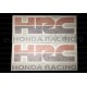 2 Autocollants - Stickers HRC HONDA RACING