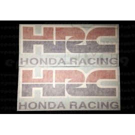 2 Autocollants - Stickers HRC HONDA RACING