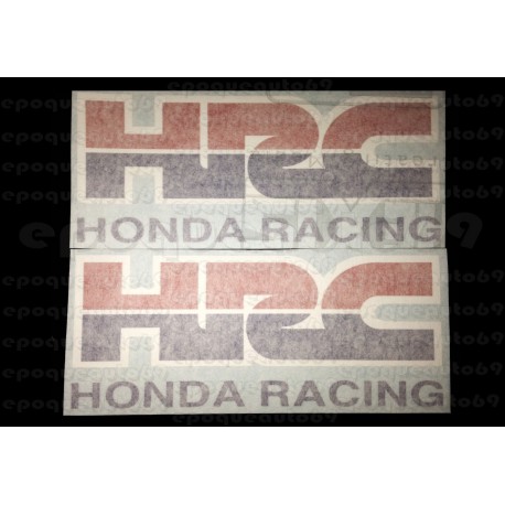 2 Autocollants - Stickers HRC HONDA RACING
