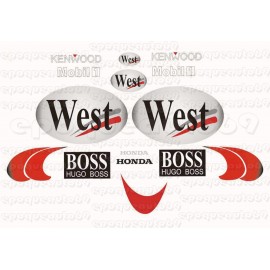Kit autocollants Stickers Honda Dominator 650 RD 02 RED BULL