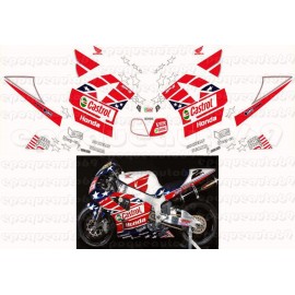 Autocollants - Stickers Honda VTR Sp2 Castrol