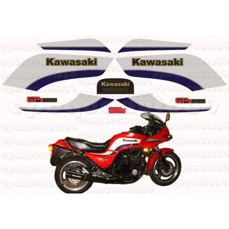 Autocollants - Stickers kawasaki GPZ 1100 année 1983