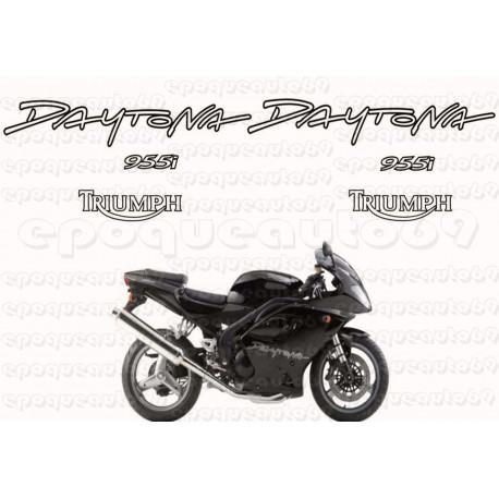 Kit autocollants Stickers triumph daytona 955 année 2004