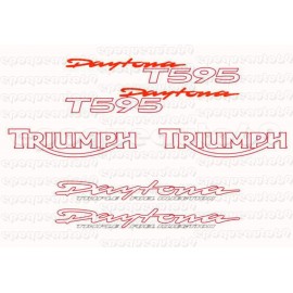 Kit autocollants Stickers triumph daytona T595