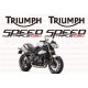 Kit autocollants Stickers triumph speed triple 1050 année 2010