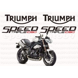 Kit autocollants Stickers triumph speed triple 1050 année 2010