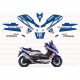 Kit autocollants Stickers Yamaha T-max 1 Abarth