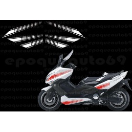 Kit autocollants Stickers Yamaha T-max Abarth 2008 -2010