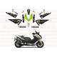 Kit autocollants Stickers Yamaha T-max 530 Monster energy