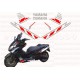 Kit autocollants Stickers Yamaha T-max 530 Gp2