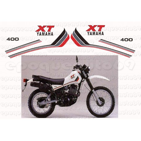 Autocollants stickers Yamaha XT 400 annee 1982