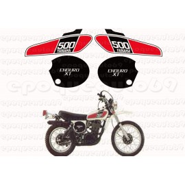 Autocollants Stickers Yamaha XT 500 annee 1976