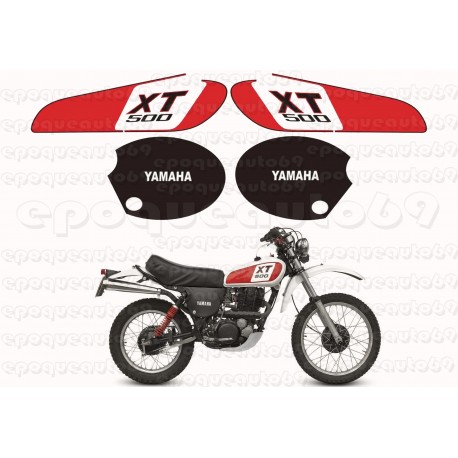 Autocollants Stickers Yamaha XT 500 annee 1976 Enduro