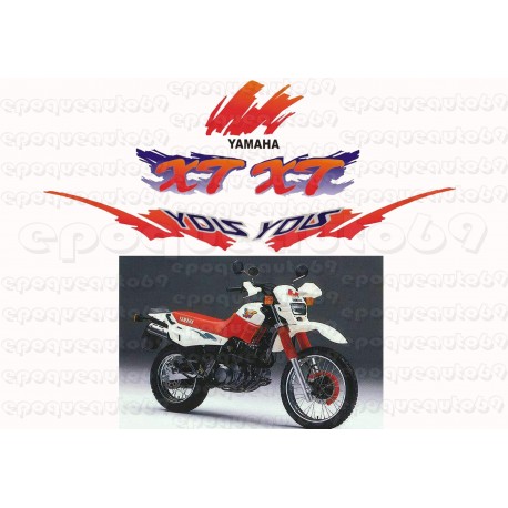 Autocollants stickers Yamaha XTE 600 annee 1996