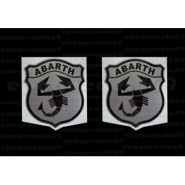 2 autocollants stickers ABARTH 