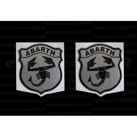 2 autocollants stickers ABARTH 