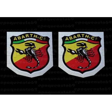 4 autocollants stickers ABARTH 