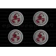 2 autocollants stickers ABARTH 