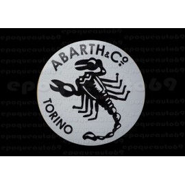 2 autocollants stickers ABARTH 