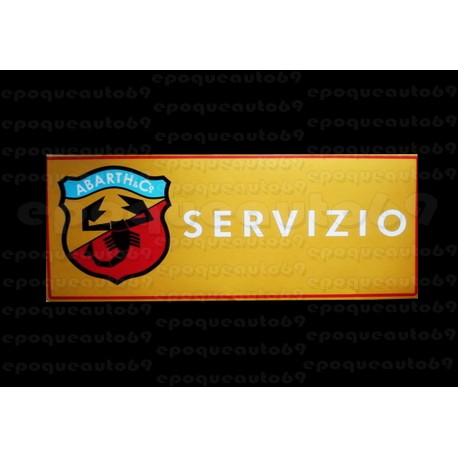 Autocollant sticker ABARTH Service