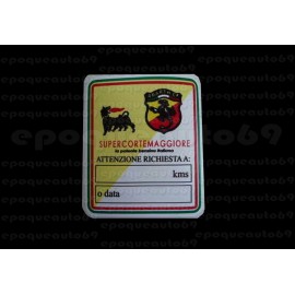 Autocollant sticker ABARTH Service