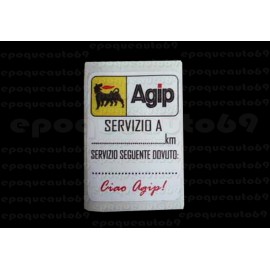 Autocollant Sticker AGIP service