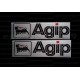 2 Autocollants stickers AGIP 