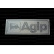 Autocollant AGIP fond transparent 
