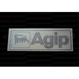Autocollant AGIP fond transparent 