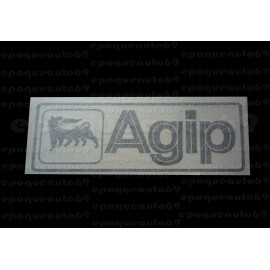 Autocollant AGIP fond transparent 