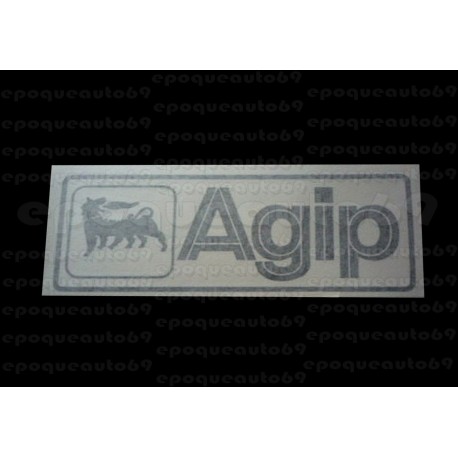 Autocollant AGIP fond transparent 