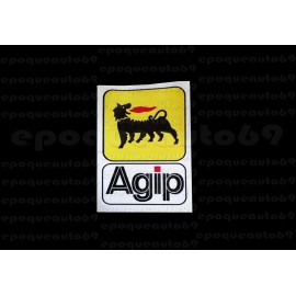 2 Autocollants stickers AGIP 