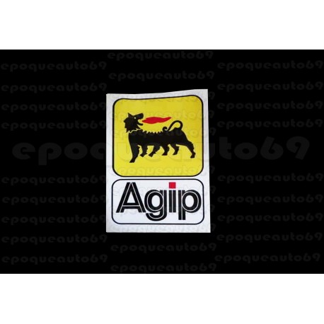 2 Autocollants stickers AGIP 