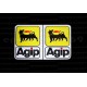 2 Autocollants stickers AGIP 