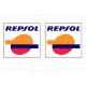 2 autocollants stickers REPSOL 