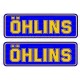 2 autocollants stickers ÖHLINS