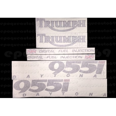 Kit autocollants Stickers triumph daytona 955 i de 2000