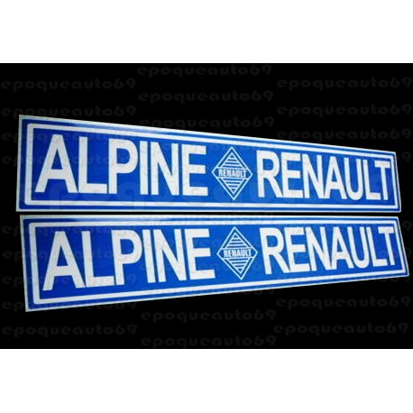 2 Autocollants Alpine Renault Haute Qualité