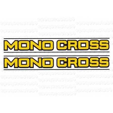 2 autocollants stickers MONOCROSS 