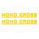 2 autocollants stickers MONOCROSS jaune