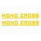 2 autocollants stickers MONOCROSS jaune