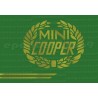 Autocollants stickers cooper blanc