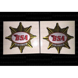 2 autocollants -Stickers BSA 350 gold star 