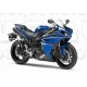 Kit autocollants stickers Yamaha YZF-R1 2009 version bleue