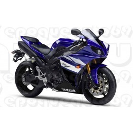 Autocollants stickers Yamaha YZF-R1 2011 version noir bleu