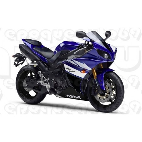 Kit autocollants stickers Yamaha YZF-R1 2010 version noir