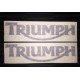 Kit 2 autocollants Stickers triumph 