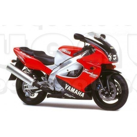 Autocollants Stickers Yamaha YZF 1000R année 1997 bordeau / argent