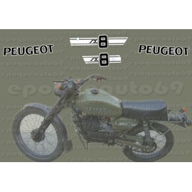 Autocollants stickers Peugeot sx8 ar