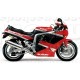 Autocollants - stickers Suzuki GSX-R 1100 1990 rouge / noir